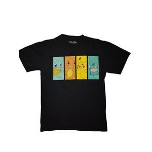 D20-Modern Small Size Black Pokémon T-shirt